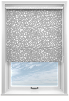 Dots and Spots, Shadow Grey - Twist&Fit Roller Blind